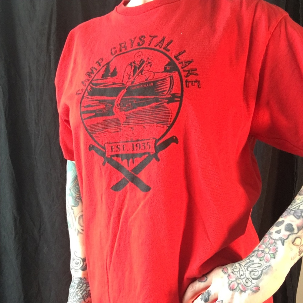 Camp Crystal Lake graphic tee for boys and girls